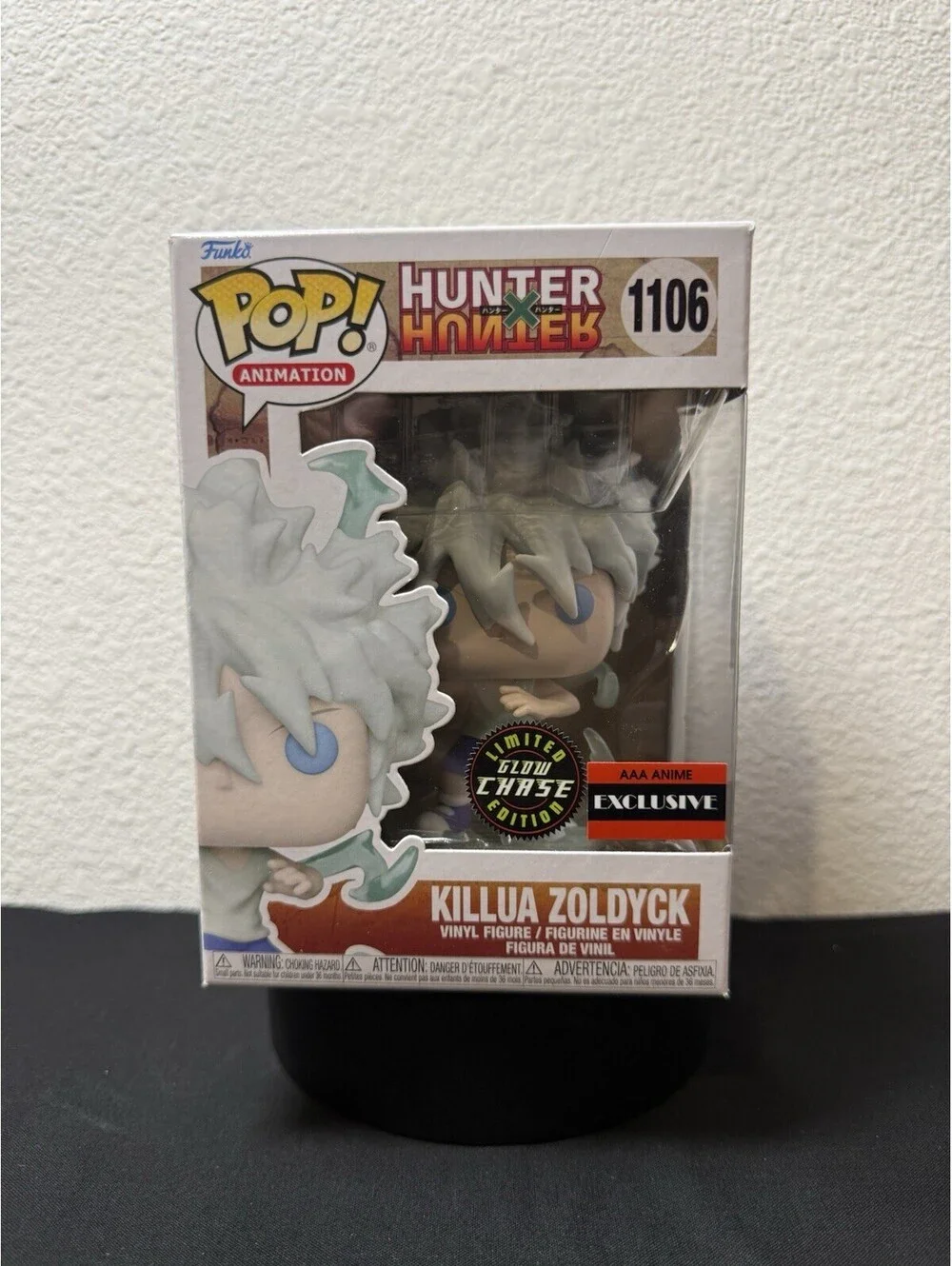 Killua Zoldyck 1106 Funko Pop Chase GITD Hunter x Hunter AAA Exclusive NIB